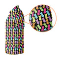 Colorful Easter Peeps Black Golf Shirt, Golf Shirts For Men, Cute Golf Outfit, Polo Shirts For Men
