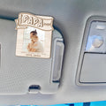 Best Papa Ever Custom Photo Car Visor Clip, Christmas Golf Gift