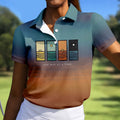 One Day At A Time Mental Health Suicide Prevention Abstract Women’s Golf Polo, Women’s Golf Apparel