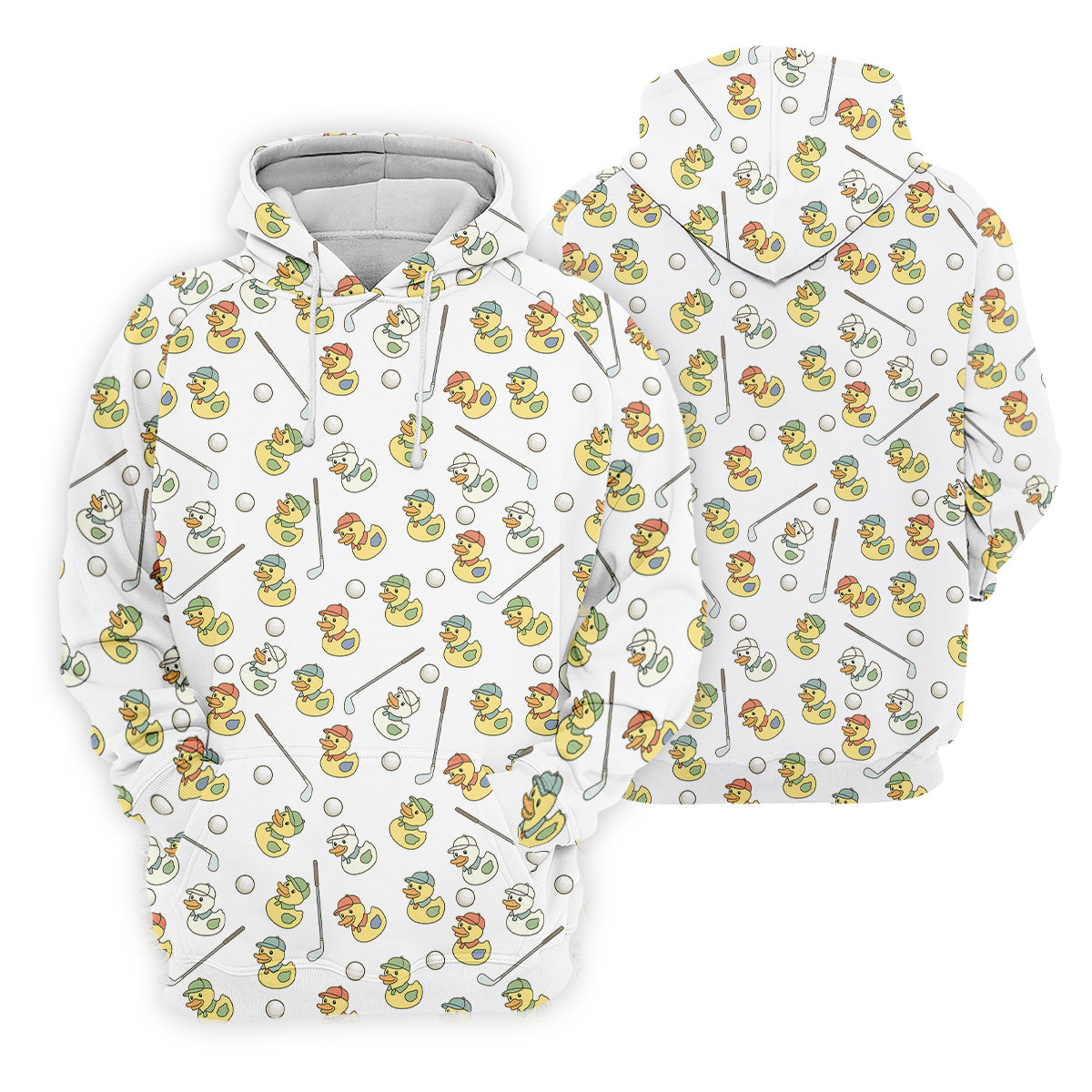 Rubber Duck Mens Funny Golf Shirts, Fun Men's Golf Polos, Hawaiian Golf Shirts, Golfing Apparel