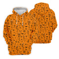 Skeleton Orange Golf Shirt, Halloween Golf Shirt, Fun Golf Polos, Men's Long Seeve Golf Shirts, Golf Gifts For Men