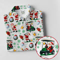 Santa Beer Christmas Golf Polo Shirt, Christmas Golf Shirt, Womens Golf Apparel
