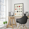Evolution Of The Golf Ball Canvas, Golf Wall Art, Gift For Golfer
