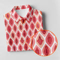Funny Geometric Pink Golf Shirt, Women Golf Top, Ladies Sleeveless Tops, Women's Golf Shirts