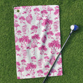 Funny Pink Flamingo Coconut Golf Towel, Golf Rag, Unique Gift Ideas For Men, Christmas Golf Gift