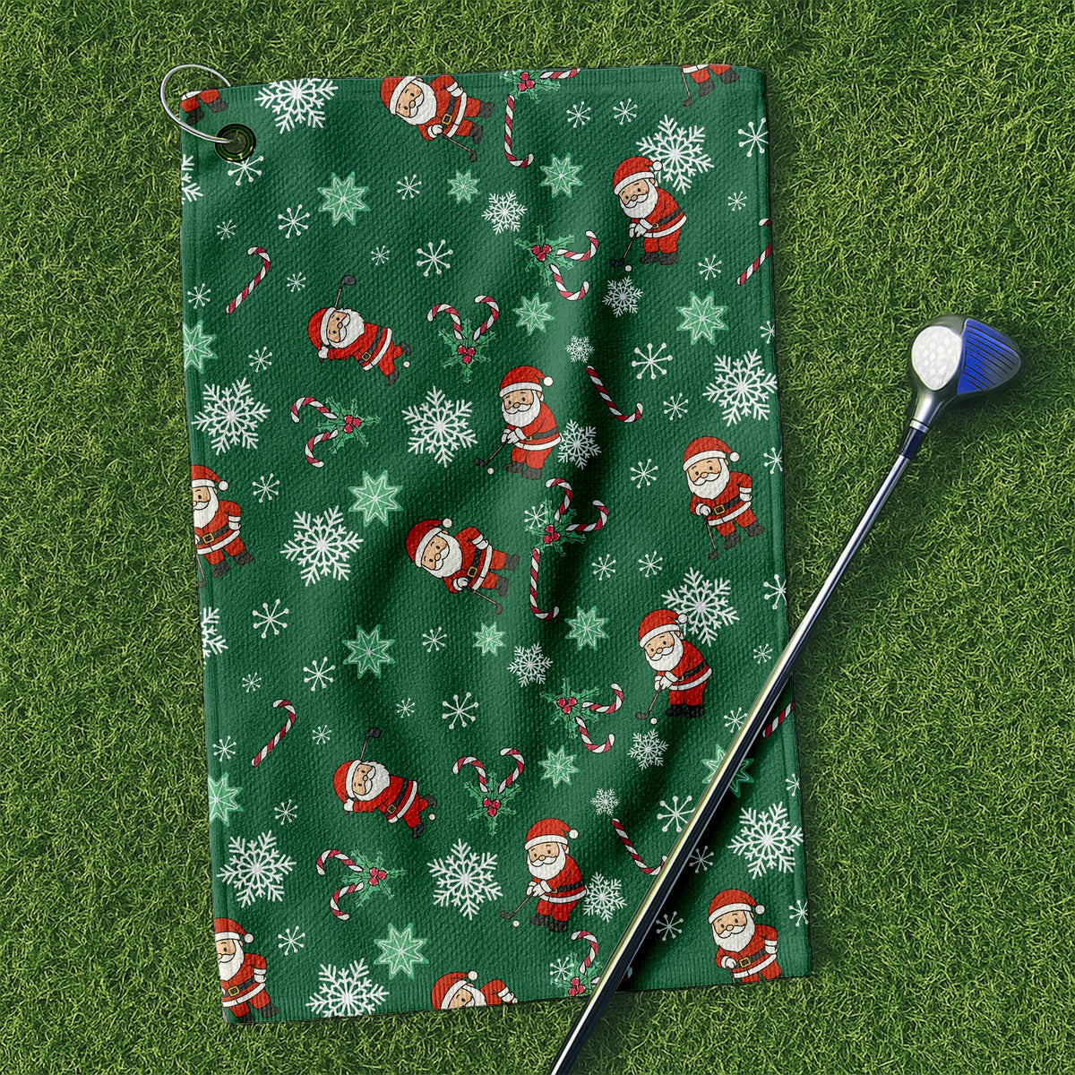 Hood Crew Merry Christmas Funny Print Golf Towels, Christmas Golf Gift, Gifts For Golf Lovers