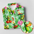 Funny Pickle Tomato Chili Tropical Hawaiian Golf Shirt, Mens Golf Polo, Printed Golf Shirts