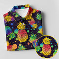 Colorful Pineapple Sleeveless Golf Shirt, Cute Golf Outfit, Women's Golf Shirt, Golf Polo For Women