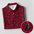 Funny Giant Monster Golf Pattern Polo Shirt, Womens Golf Tops, Ladies Golf Shirts