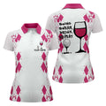 Swing Swear Drink Repeat Womens Golf Polo Shirt, Golfing Apparel, Womens Golf Gifts
