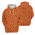 Orange And White Funny Skeleton Couple Golf Shirt, Halloween Gift Idea, Ladies Golf Shirts