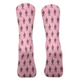 Breast Cancer Funny Skeleton Pink Golf Socks, Christmas Golf Gift, Golfing Apparel