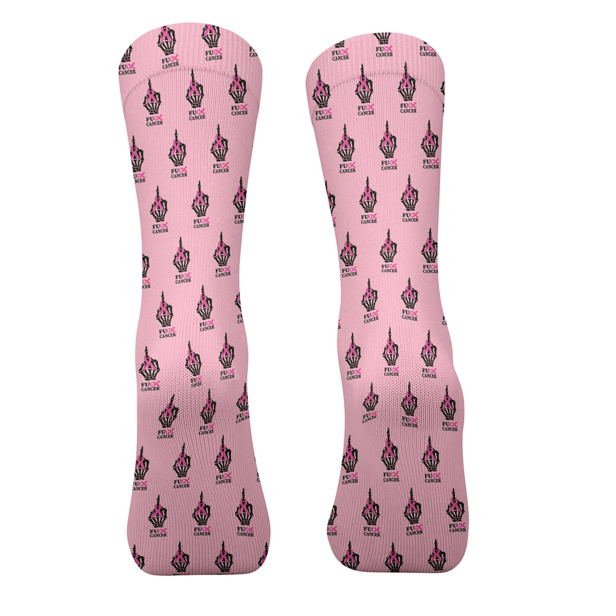 Breast Cancer Funny Skeleton Pink Golf Socks, Christmas Golf Gift, Golfing Apparel