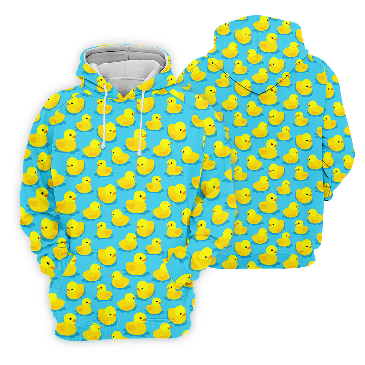 Funny Yellow Duck Men's Golf Polo Shirt, Fun Golf Polo Shirt, Men Fun Golf Shirts, Golf Gift For Him