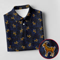 Tiger Goat Digital Camouflage Funny Golf Shirt, Polo Shirts For Men, Golf Shirts For Men