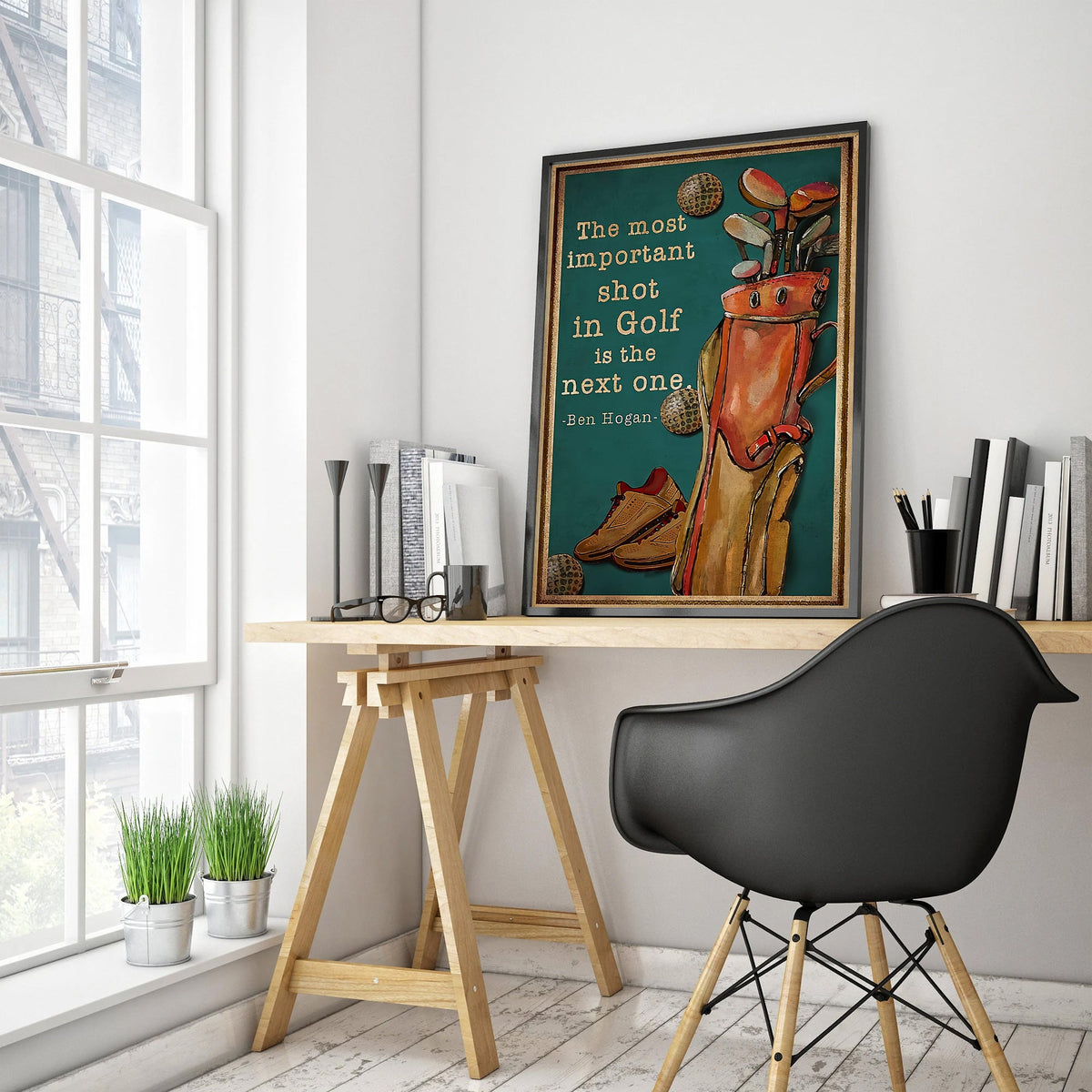 The Most Important Shot In Golf Is The Next One Canvas Wall Art, Golf Decor, Gift For Golf Lovers