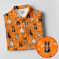 Halloween Dog Costume Pattern Golf Polo Shirt, Mens Golf Shirts, Polo Shirts For Men