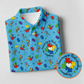 Awareness Understanding Acceptance Autism Ribbon Blue Golf Shirt, Autism Awareness Colors Women's Golf Tops