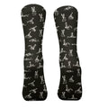Funny Skeleton Black Men Golf Socks, Best Socks For Men, Fun Socks, Christmas Golf Gift