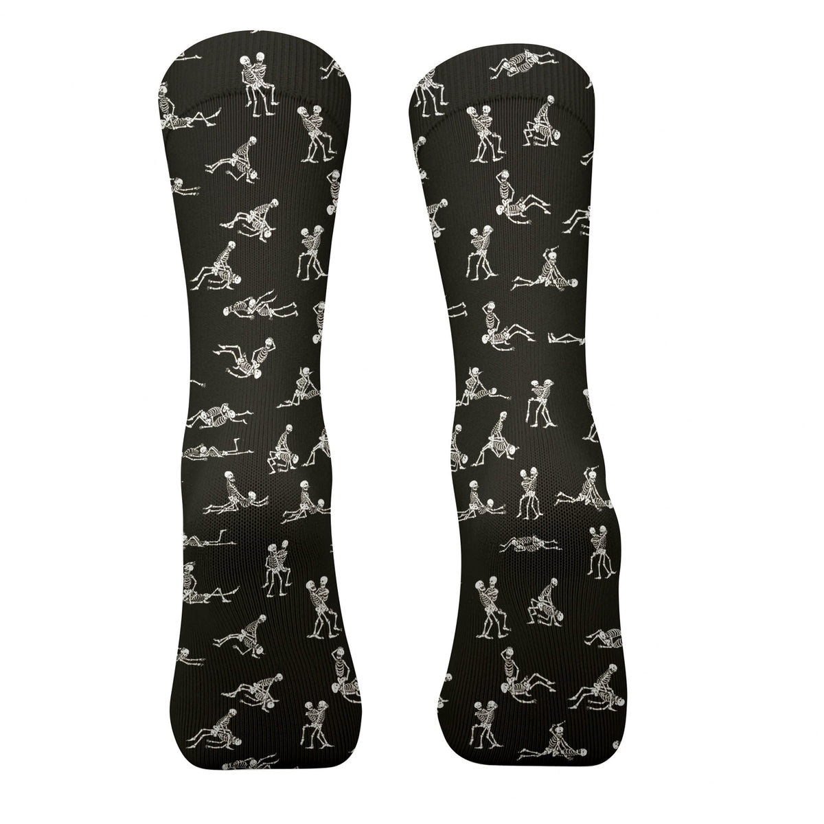 Funny Skeleton Black Men Golf Socks, Best Socks For Men, Fun Socks, Christmas Golf Gift