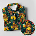 Funny Sasquatch Holding Beer Mugs Hawaiian Golf Polo, Golf Tops For Women, Golfing Apparel