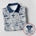 Skull Pirate Ocean Adventure Vintage Golf Shirt, Ladies Golf Tops, Golf Shirt For Women