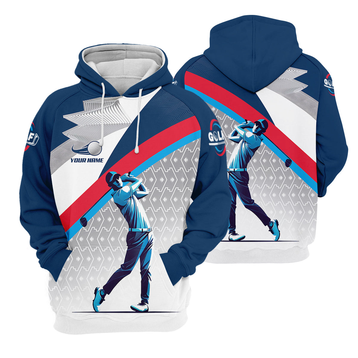 Swing Golfer Men's Golf Polo Shirt, Golfers Gift, Mens Golf Gift