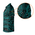 Circuit Board Pattern Hawaiian Golf Shirt, Men's Golf Shirt, Polo Shirts For Men