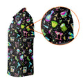 Neon Cocktail Party Pattern Design Hawaiian Golf Shirt, Golf Shirts For Men, Polo Shirts For Men