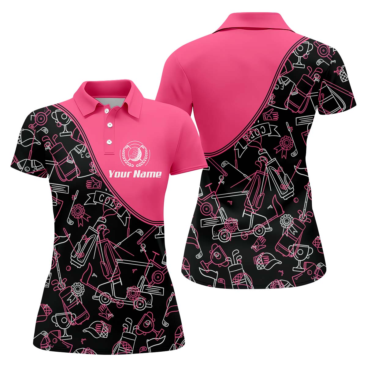 Custom Womens Golf Polo Shirt, Women's Golfing Clothes, Golfing Apparel, Womens Golf Gifts