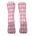 Breast Cancer Pink Argyle Pattern Golf Socks, Christmas Golf Gift, Gifts For Golf Lovers, Golfing Apparel