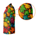 Vibrant Maple Leaf Autumn Forest Hawaiian Golf Polo, Golf Tops For Men, Golfing Apparel