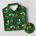 St Patrick's Day Leprechaun Golf Pose Rainbow Gold Pot Shamrock Golf Shirt, Golf Tops For Men, Golf Shirts For Men