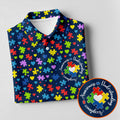 Awareness Understanding Acceptance Autism Puzzle Navy Men's Polo Shirt, Autism Awareness Shirt, Golf Shirts For Men