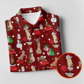Naughty Santa Hat Christmas Polo Shirts, Unique Gift For Golfer, Polo Shirts For Men, Golf Gift For Men