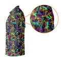 Colorful Abstract Golf Pattern Polo Shirt, Mens Golf Shirts, Hawaiian Golf Shirt