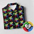 It's Okay To Be Different Autism Puzzle Women's Golf Tops, Autism Awareness Colors Ladies Golf Polos