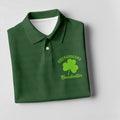 Shenanigans Coordinator Golf Ball Pattern St Patrick Day Green Golf Shirt, Women's Golf Tops, Ladies Golf Polos
