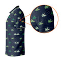 Navy Crocodile Pattern Golf Shirt, Mens Polo Shirt, Golf Shirts For Men, Performance Golf Shirt