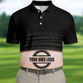 Custom Beer Logo Golf Shirt, Men's Funny Golf Polo Shirts, Unique Gift For Golfer, Fun Golf Shirts For Men
