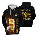 I Just Wanna Play Golf And Drink Beer Custom Golf Polo Shirt, Mens Golf Gift, Golf Lover Gift