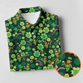 Shamrock St Patrick's Day Dark Green Golf Shirt, Women's Golf Tops, Ladies Golf Polos, Women's Polo Shirt