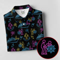 Funny Adult Cruise Vacation Pattern Polo Shirt, Womens Golf Tops, Printed Golf Shirt
