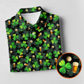 St Patrick's Day Beer Golf Ball Pattern Shamrock Golf Shirt, Polo Shirts For Men, Golf Shirts For Men