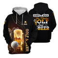 I'm A Simple Man I Like Playing Golf & Beer Custom Funny Golf Polo Shirt, Dad Golf Gifts