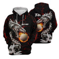 Flaming Dragon Custom Golf Polo Shirt, Dad Golf Gift, Golf Lover Gifts