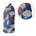 Fore Right Cold As Slice Golf And Beer Tropical Floral Golf Tops For Men, Golf Shirts For Men