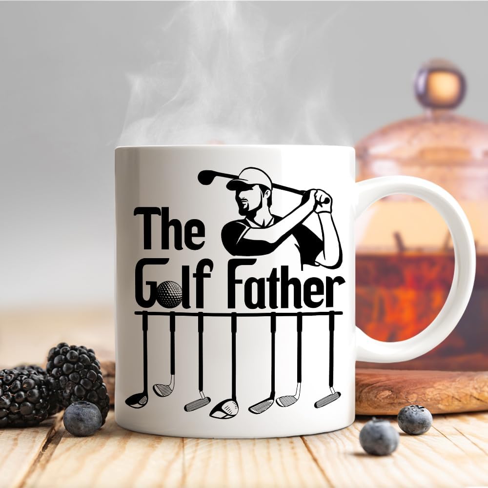 The Golf Father Golf Coffee Mug, Funny Golf Mug, Dad Golf Gifts