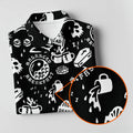 Dead Tired Coffee Breakfast Pattern Golf Shirt, Men's Golf Shirt, Golf Polo Shirts For Men