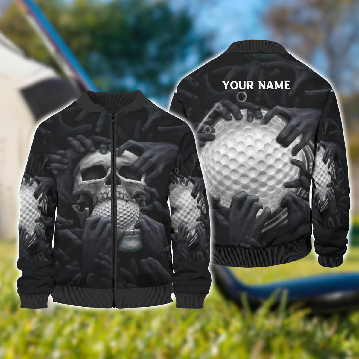 Skull Custom 3D Shirt, Gift For Golfers, Golf Gift For Men